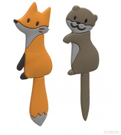 Winkee - Magnetic Hooks - Otter and Fox