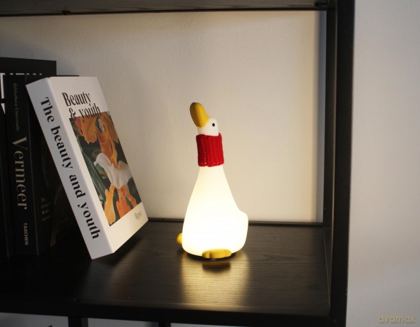 Winkee - Night Light Goose Snuggle Table Lamp - Compact
