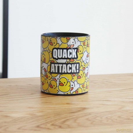 Winkee - Quack Attack Heat Sensitive Mug - Black