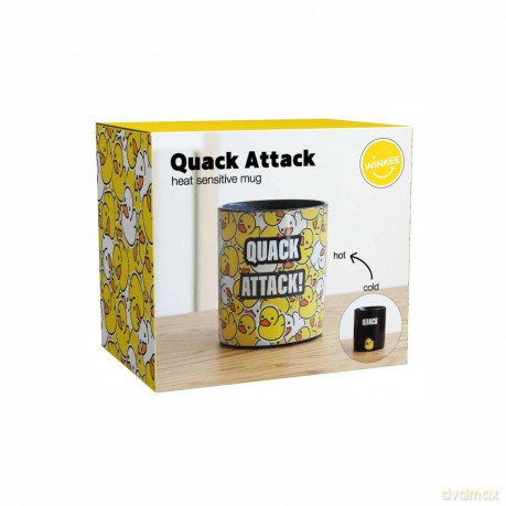 Winkee - Quack Attack Heat Sensitive Mug - Black