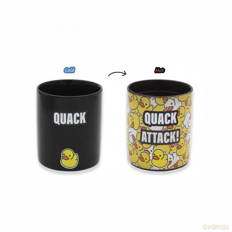 Winkee - Quack Attack Heat Sensitive Mug - Black