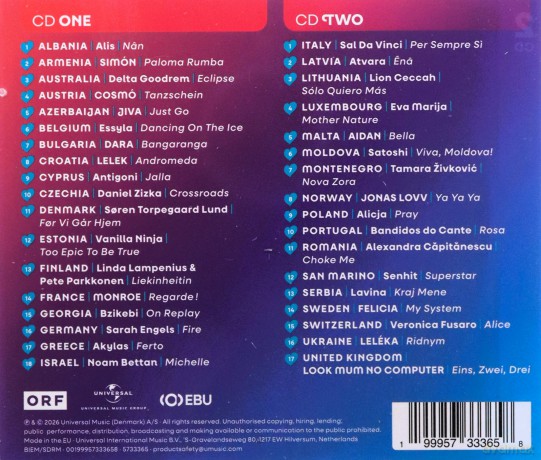 Eurovision Song Contest Vienna 2026 (Package) [2CD]