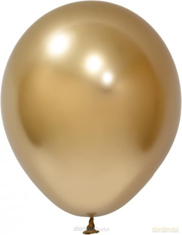 Balony lateksowe Chrome złote 25 cm 50szt