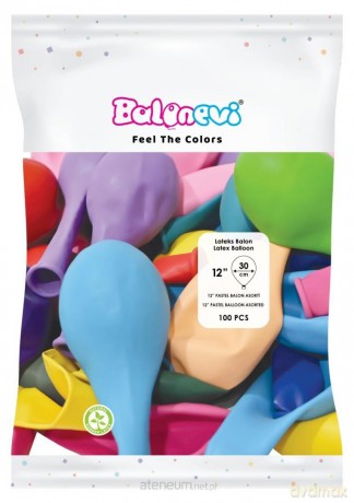 Balony lateksowe Pastel 25 cm 100szt