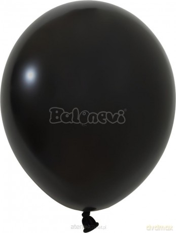 Balony lateksowe Pastel czarne 25 cm 100szt