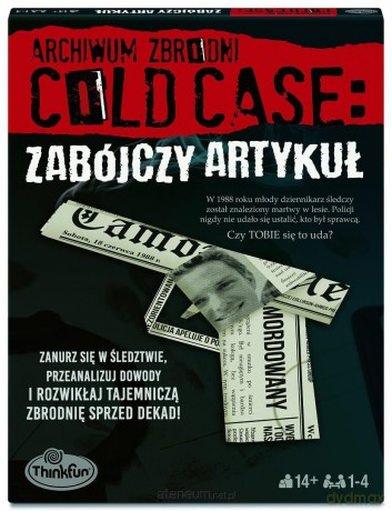 Cold case Archiwum Zbrodni: Zabójczy artykuł [GRA PLANSZOWA]