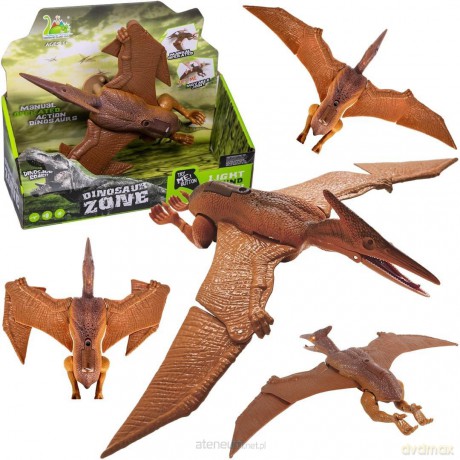 Dinozaur pterodaktyl z głosem i światłem [FIGURKA]