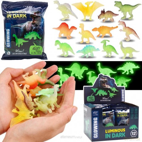 Dinozaury świecące w ciemnościach 6szt [FIGURKA]