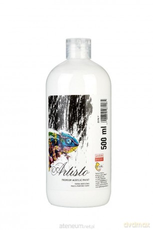 Farba akrylowa biała 500ml