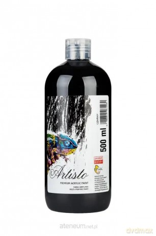 Farba akrylowa czarna 500ml
