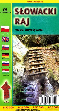 Słowacki Raj Mapa turystyczna 1:50 000