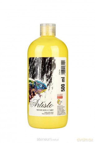 Farba akrylowa żółta 500ml