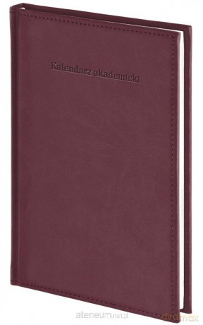 Kalendarz akademicki 2026/2027 A5 tyg. Vivella bordo [KALENDARZ]
