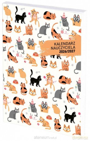 Kalendarz nauczyciela A5 tyg. PCV Koty [KALENDARZ]