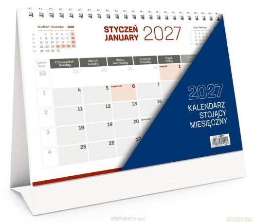 Kalendarz stojący miesięczny [KALENDARZ]