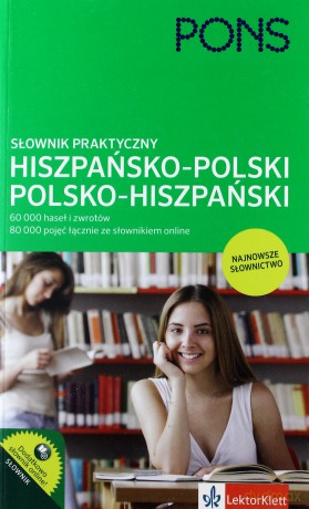 Słownik praktyczny hiszpańsko- polski, polsko- hiszpański PONS [KSIĄŻKA]