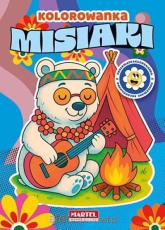 Kolorowanka z naklejkami Misiaki [KSIĄŻKA]