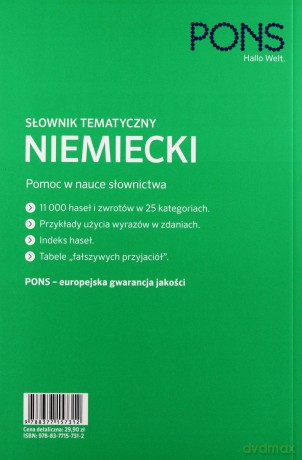 Słownik tematyczny niemiecki PONS [KSIĄŻKA]