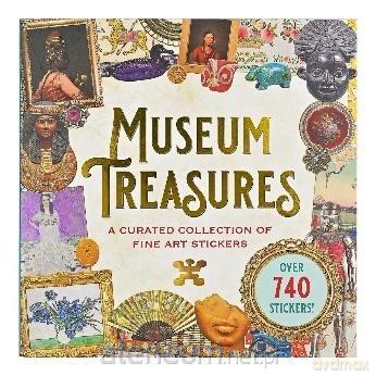 Książka z naklejkami 740szt - Museum Treasures