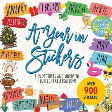 Książka z naklejkami 900szt - A Year in Stickers