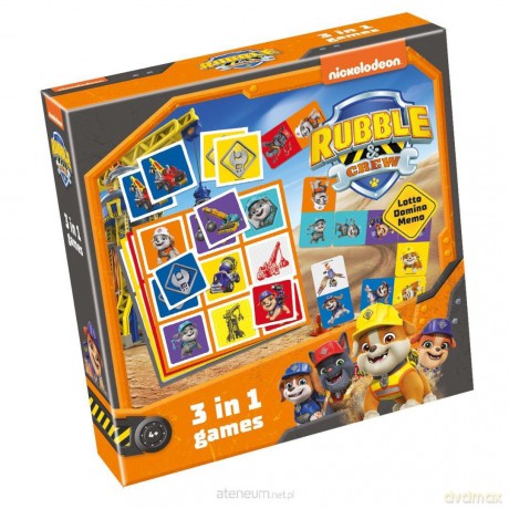 Lotto, Domino, Memo - Rubble i jego Ekipa 3w1 [GRA]