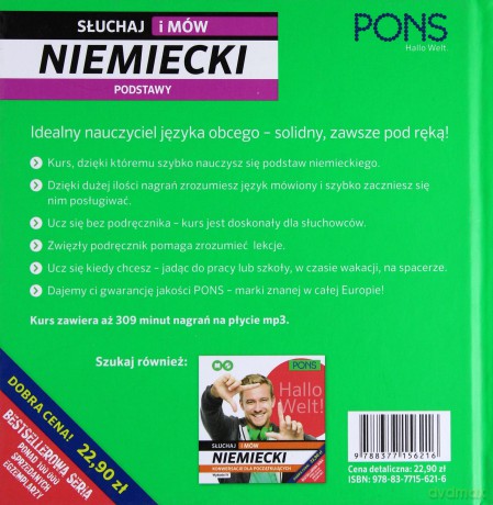 Słuchaj i mów Niemiecki Podstawy PONS [KSIĄŻKA]