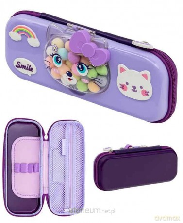 Piórnik potrójny z wyposaż. Jumbo Kitty