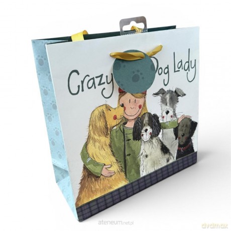 Torebka prezentowa średnia - Crazy Dog Lady Psiara