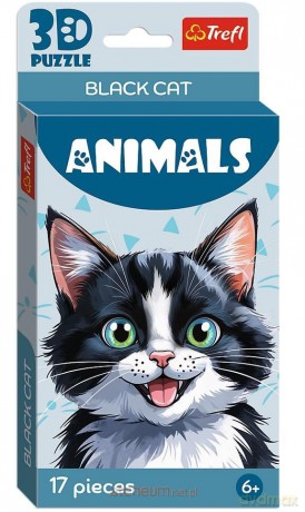 TREFL 3D Czarny kotek [PUZZLE]