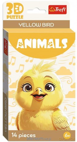 TREFL 3D Ptak żółty [PUZZLE]