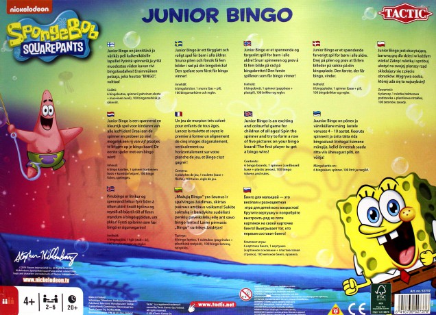 Sponge Bob - Junior Bingo TACTIC [GRA]