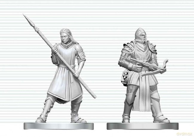 D&D Nolzur's Marvelous Miniatures Mini Figures Town Guards 13 cm