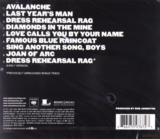 Leonard Cohen: Songs Of Love And Hate [CD]
