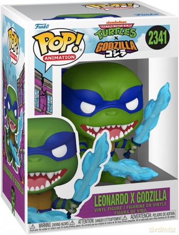 Godzilla x Turtles POP! Animation Vinyl Figure Leonardo X Godzilla 9 cm [FIGURKA]