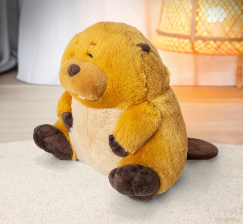 Hoppers Plush Figure Loaf Beaver 22 cm
