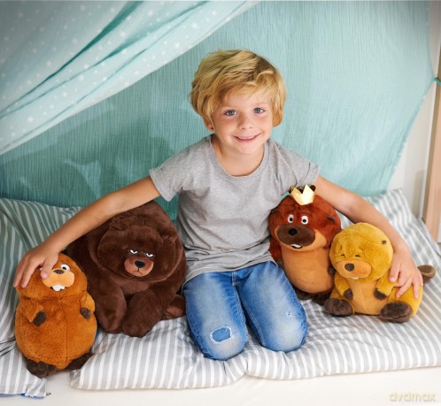 Hoppers Plush Figure Loaf Beaver 22 cm