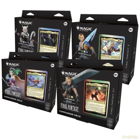Magic the Gathering Final Fantasy Commander Decks (4) english