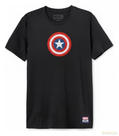 Marvel T-Shirt Captain America Shield Logo Size S