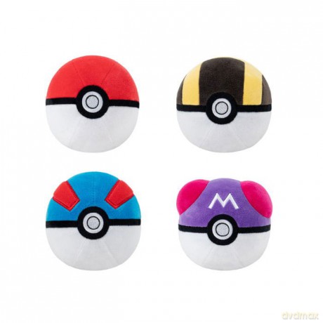 Pokemon Plush Figure Pokeball Version 1 10 cm