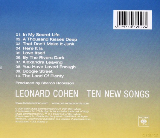 Leonard Cohen: Ten New Songs [CD]
