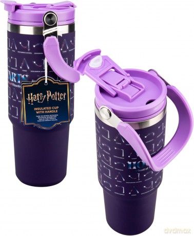 Paladone: Harry Potter - Hogwarts Spells Insulated Cup with Top Handle (900ml) (PP15887HP)