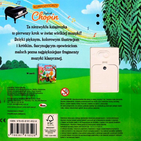 Fryderyk Chopin z panelem dźwiękowym. Kompozytorzy [KSIĄŻKA]