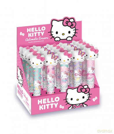 Gumka automatyczna pastel Hello Kitty 1szt.mix