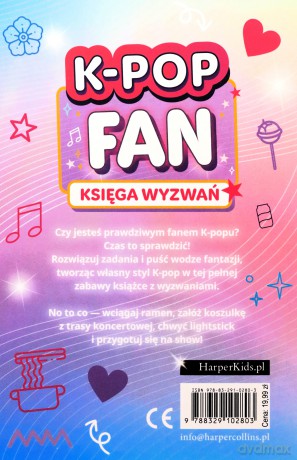 K-POP FAN Księga wyzwań. K-Pop [KSIĄŻKA]