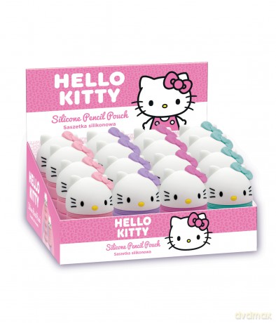 Saszetka silikonowa z główką Hello Kitty 1szt.mix