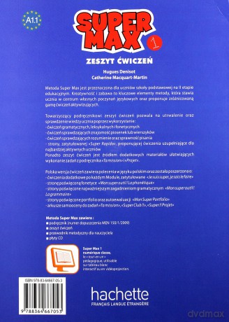 Super Max 1 ćwiczenie PL HACHETTE [KSIĄŻKA]