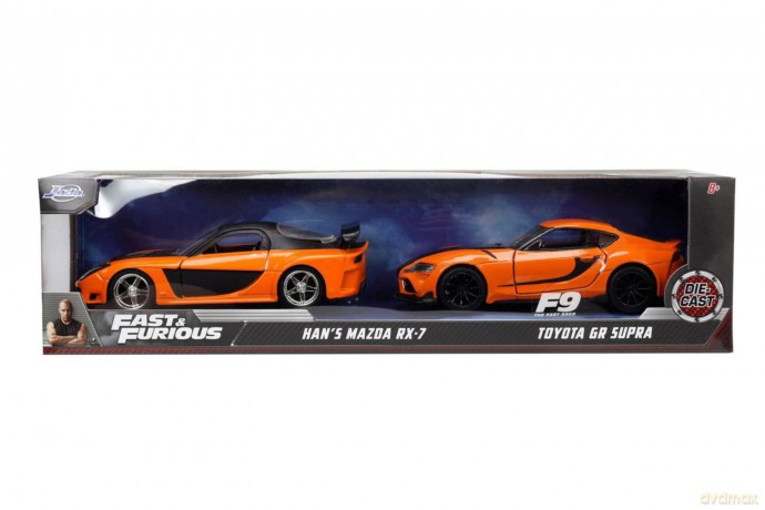 Zestaw pojazdów metalowych 1:32 JADA F&F Mazda+Toyota dwupak
