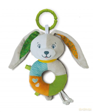 AS Baby Clementoni - Lovely Soft Bunny Rattle (1000-17787)