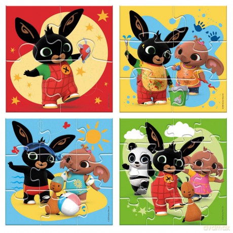 Bambolino Toys: Bing - 4 In 1 Puzzle (BT19091)