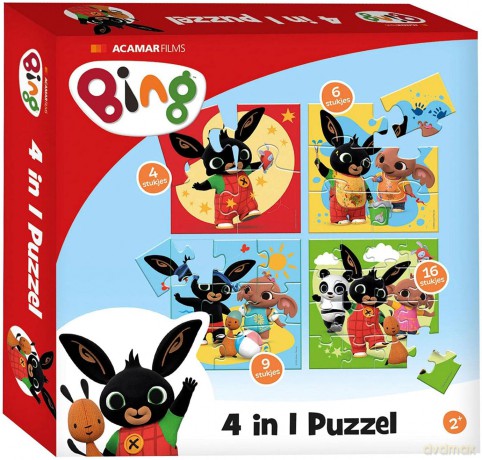 Bambolino Toys: Bing - 4 In 1 Puzzle (BT19091)